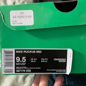 Nike SB ruckus mid size 9.5